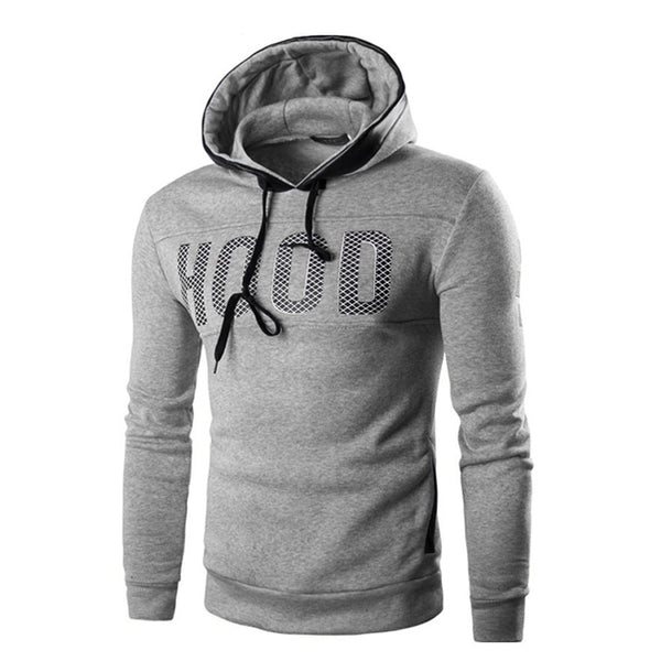 Men Winter Slim Hoodie Warm Pullover Sweatshirt Hooded Coat Outwear Tops